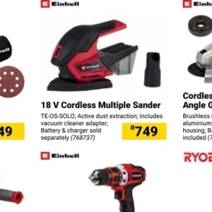 Orbital sander at Builders Warehouse