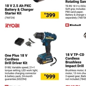 Drills at Builders Warehouse