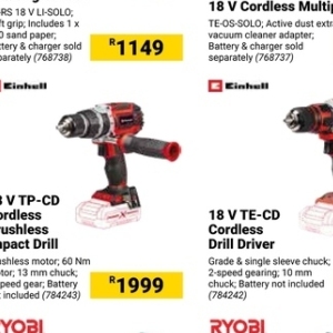 Drills at Builders Warehouse