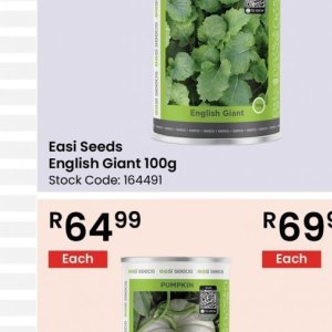 Seeds at Africa Cash and Carry