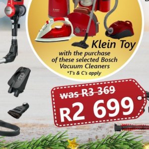 Vacuum cleaner at Tafelberg Furnishers