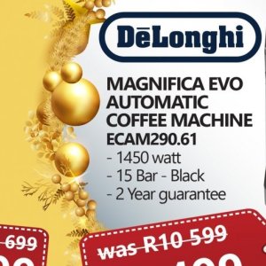 Coffee machine delonghi  at Tafelberg Furnishers