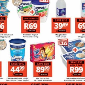 Yoghurt at Checkers Hyper