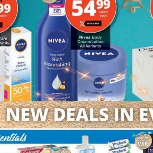 Body lotion nivea  at Checkers Hyper