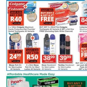 Toothpaste colgate  at Checkers Hyper