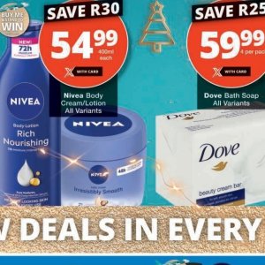 Body cream nivea  at Checkers Hyper