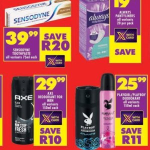 Axe at Shoprite