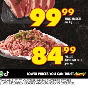 Beef at Shoprite