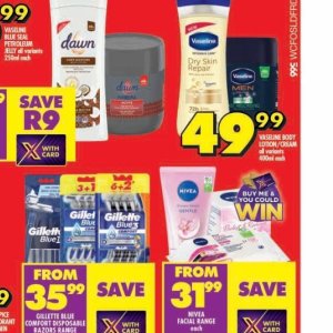 Body lotion nivea  at Shoprite