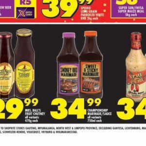 Marinade at Shoprite