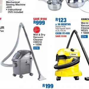 Vacuum cleaner at OK Furniture