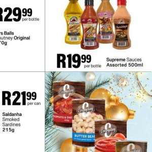 Sauces at Take n Pay