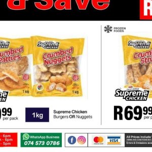 Burgers at Take n Pay