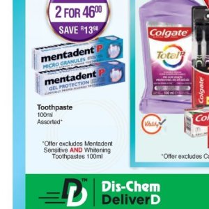 Toothpaste colgate  at Dis-Chem Pharmacies