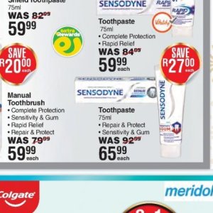 Toothpaste at Dis-Chem Pharmacies