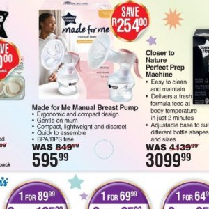 Breast pump at Dis-Chem Pharmacies