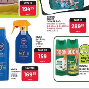 Sun spray nivea  at Makro