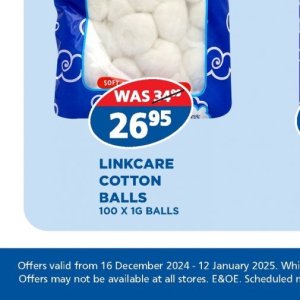 Cotton balls at Link Pharmacy