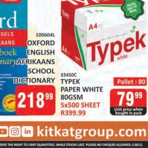 Typek at Kit Kat Cash&Carry