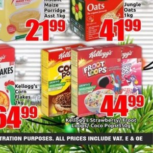 Kellogg's at Three Star Cash and Carry