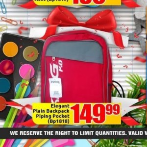 Backpack at Three Star Cash and Carry