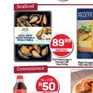 Mussels at Pick n Pay Hyper