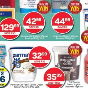 Cottage cheese at Pick n Pay Hyper