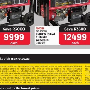 Generator at Makro