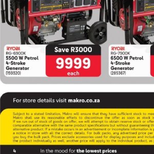 Generator at Makro