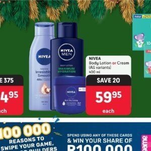 Body lotion nivea  at Makro