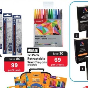 Wax crayons at Makro