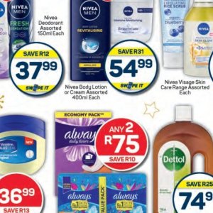 Body lotion nivea  at Pick n Pay Hyper