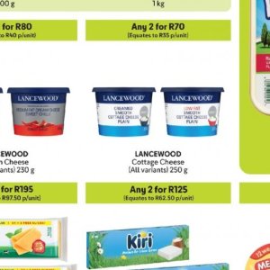 Cottage cheese at Makro