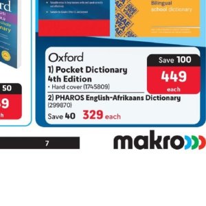 Dictionary at Makro