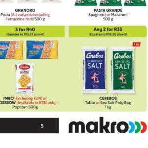 Salt at Makro