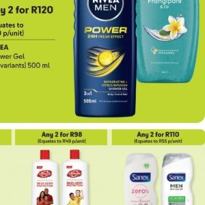 Shower gel nivea  at Makro