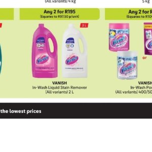 Stain remover at Makro