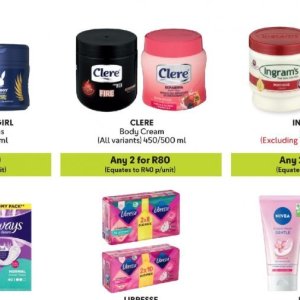 Body cream at Makro