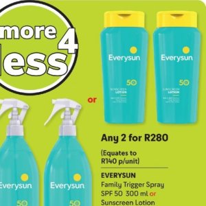 Sunscreen lotion at Makro