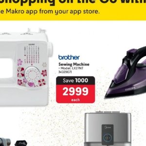 Sewing machine at Makro