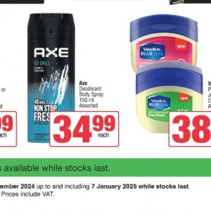 Deodorant at Spar