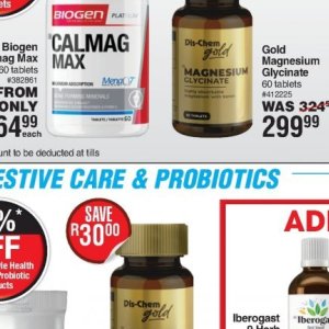 Probiotics at Dis-Chem Pharmacies