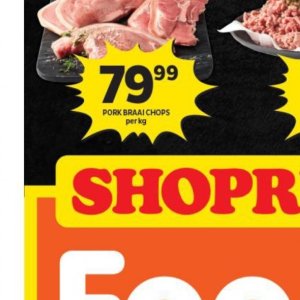 Pork at Shoprite