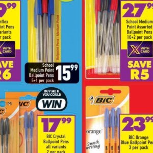 Ballpoint pens at Shoprite