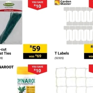 Labels at Builders Warehouse