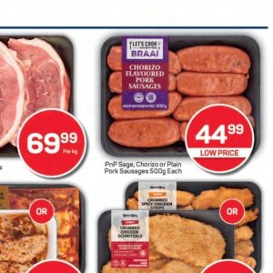 Sausages at Pick n Pay Hyper