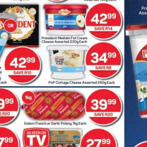 Cottage cheese at Pick n Pay Hyper