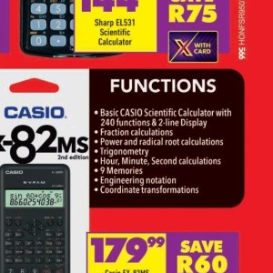 Calculator at Shoprite