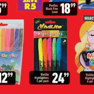 Highlighters at Shoprite