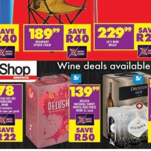 Wine at Shoprite